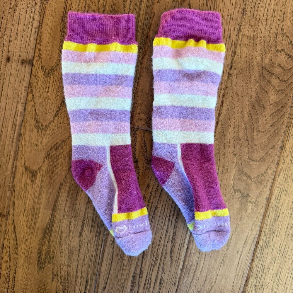 Kids Over-The-Calf Merino Wool Socks, Size X-Small (US Kids shoe sz 5-8.5)